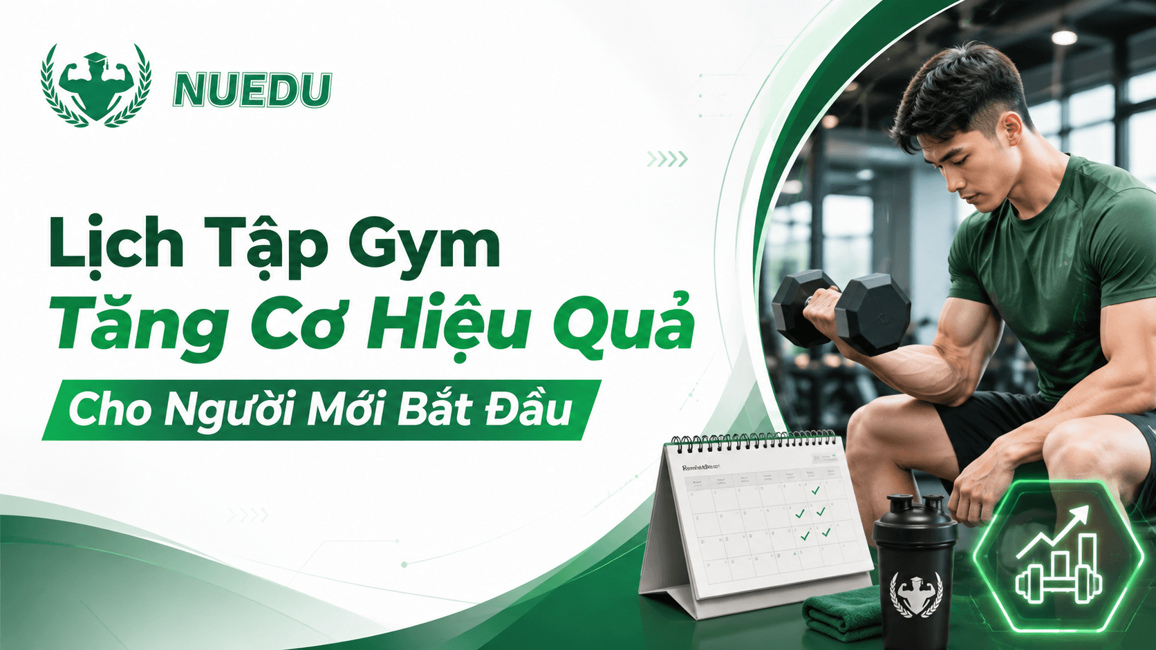 Lịch Tập Gym Tăng Cơ Hiệu Quả Cho Người Mới Bắt Đầu