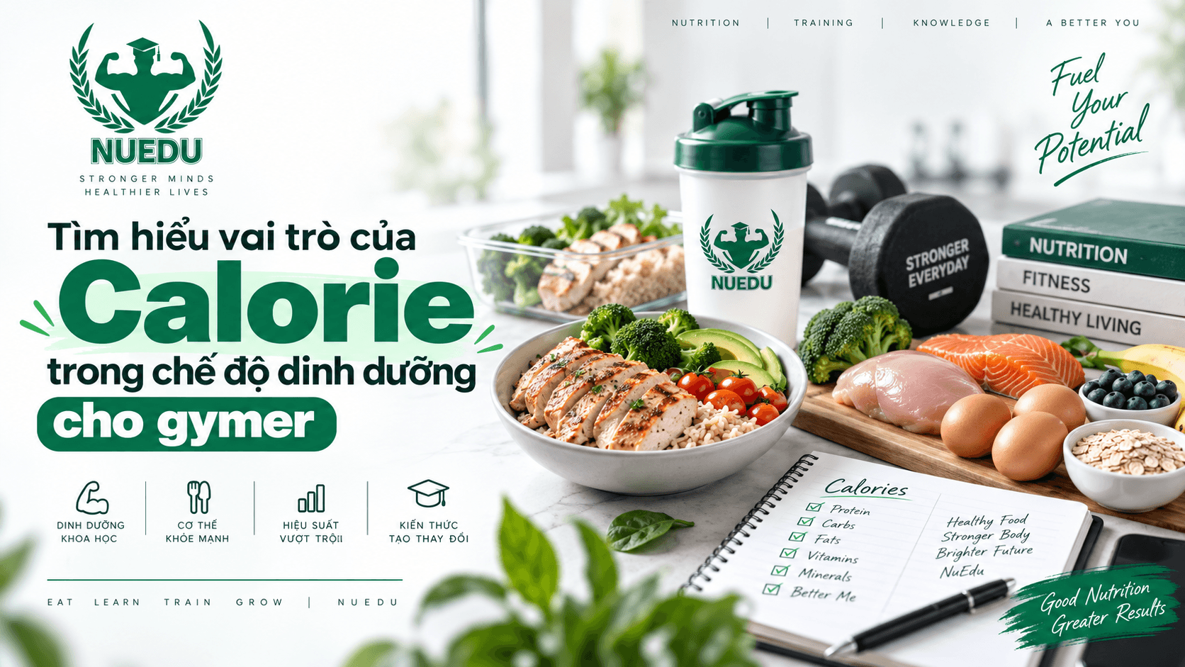 Tìm hiểu vai trò của Calorie trong chế độ dinh dưỡng cho gymer